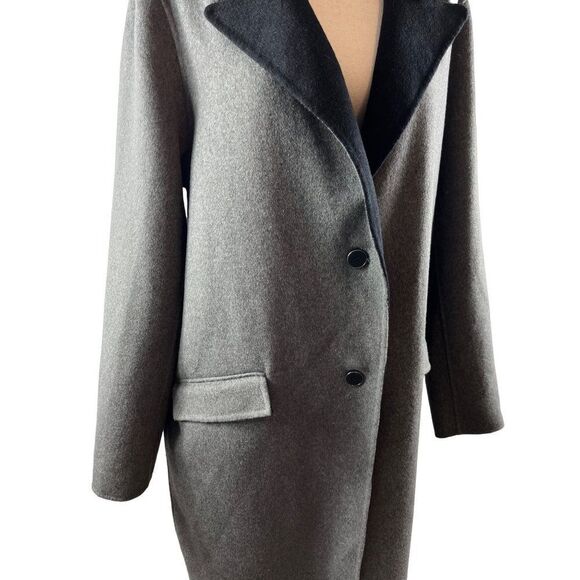 Universal Standard Kiran Doubleface Label Wool Coat Gray Size 14/16 (Small) - Picture 6 of 15
